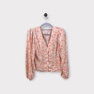 LUSH Clothing Women's Pink and Yellow Blouse